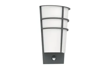 Vegglampe Utendørs Eglo Breganzo 1 - Antracit/Hvit - Hage - Utemiljø - Entré - Entrébelysning