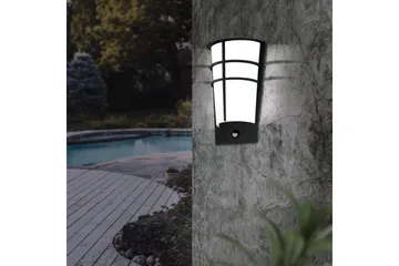 Vegglampe Utendørs Eglo Breganzo 1 - Antracit/Hvit - Hage - Utemiljø - Entré - Entrébelysning