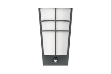 Vegglampe Utendørs Eglo Breganzo 1 - Antracit/Hvit - Hage - Utemiljø - Entré - Entrébelysning