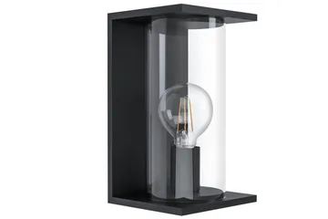 Vegglampe Utendørs Eglo Cascinetta - Svart - Hage - Utemiljø - Entré - Entrébelysning