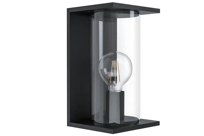 Vegglampe Utendørs Eglo Cascinetta, Svart