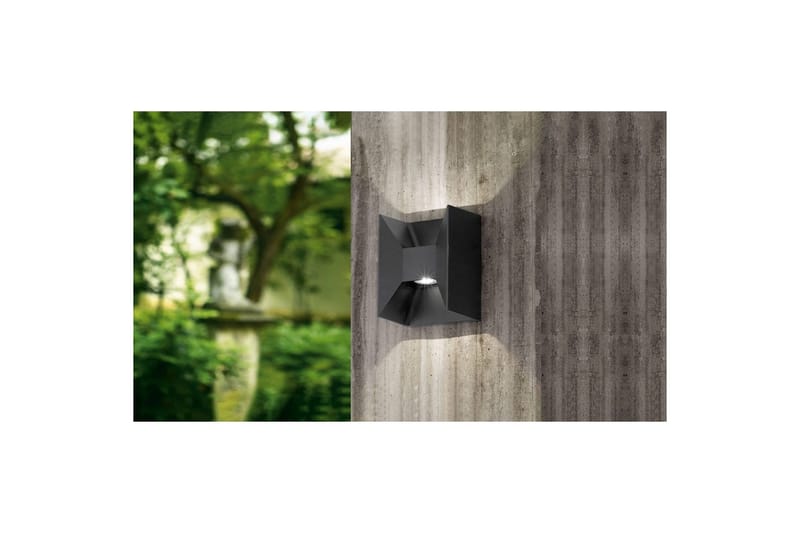 Vegglampe Utendørs Eglo Morino Antrasitt - Antrasitt - Hage - Utemiljø - Entré - Entrébelysning