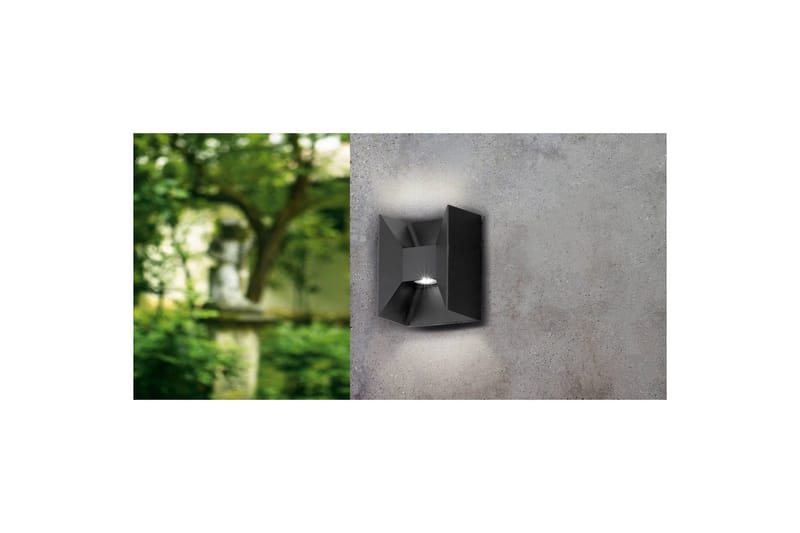 Vegglampe Utendørs Eglo Morino Antrasitt - Antrasitt - Hage - Utemiljø - Entré - Entrébelysning