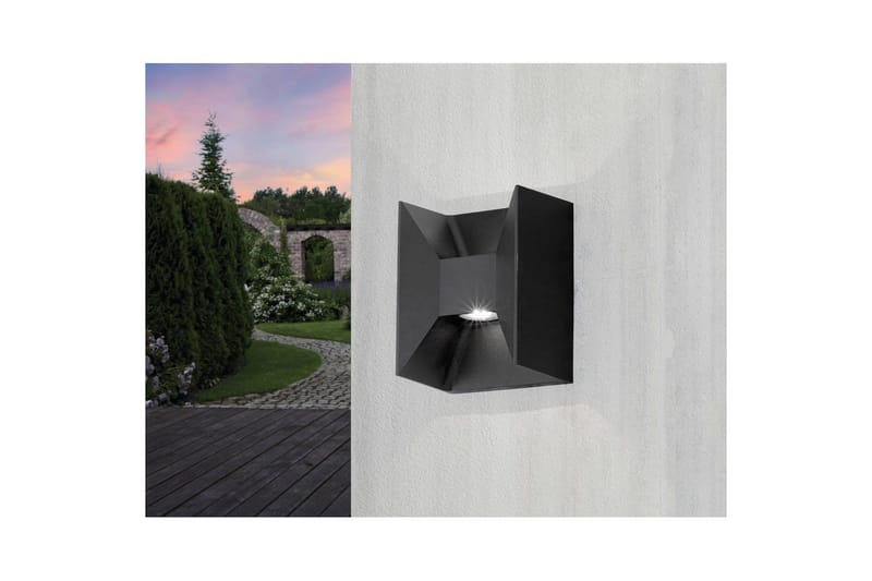 Vegglampe Utendørs Eglo Morino Antrasitt - Antrasitt - Hage - Utemiljø - Entré - Entrébelysning