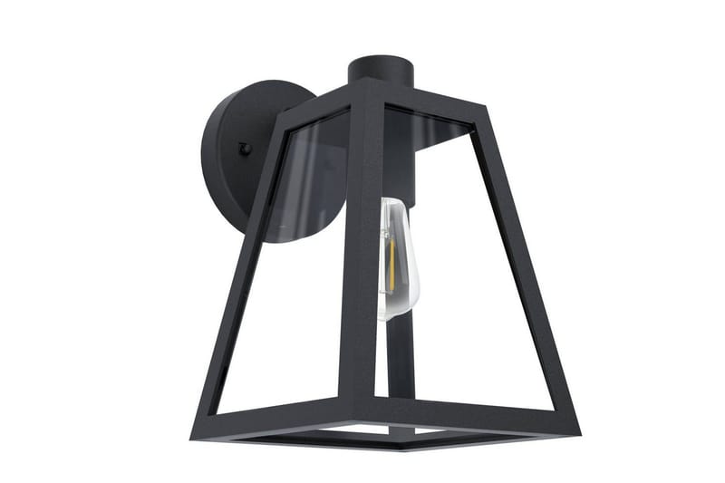 Vegglampe utendørsbelysning Eglo Mirandola, Svart