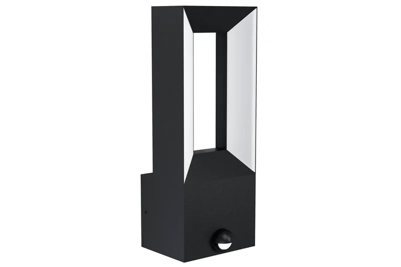 Vegglampe Utendørsbelysning Eglo Riforano med Sensor, Svart