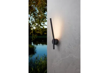 Vegglampe Utendørsbelysning Eglo Taparita - Svart/Hvit - Hage - Utemiljø - Entré - Entrébelysning