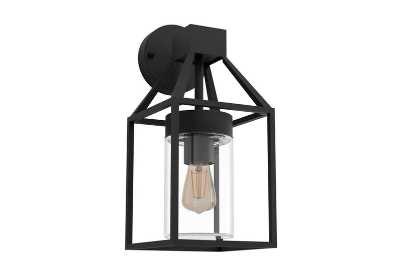 Vegglampe Utendørsbelysning Eglo Trecate - Svart - Hage - Utemiljø - Entré - Entrébelysning