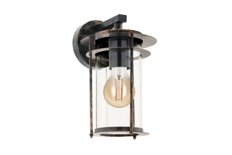 Vegglampe utendørsbelysning Eglo Valdeo antikkkobber/klar - Svart - Hage - Utemiljø - Entré - Entrébelysning