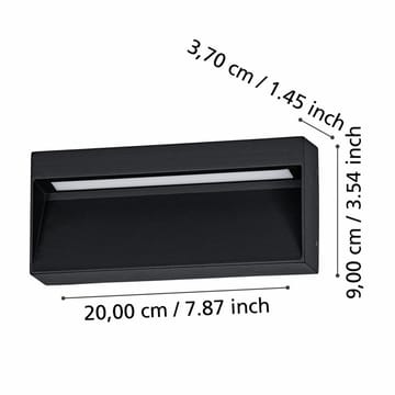 Vegglampe Utendørsbelysning Maruggio - 9 cm - Hage - Utemiljø - Entré - Entrébelysning