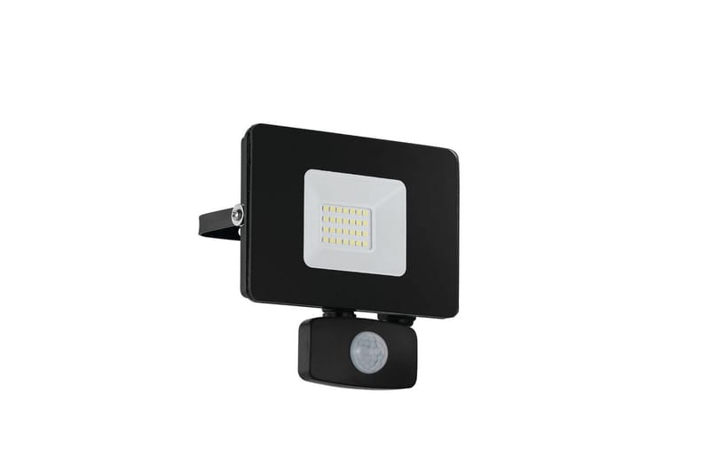 Veggstrålkaster Utendørs Eglo Faedo 3 med Sensor 20W, Svart - Svart - Hage - Utemiljø - Entré - Entrébelysning