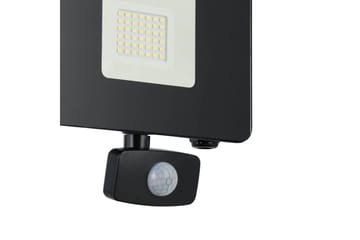 Veggstrålkaster Utendørs Eglo Faedo 3 med Sensor 30W, Svart - Svart - Hage - Utemiljø - Entré - Entrébelysning