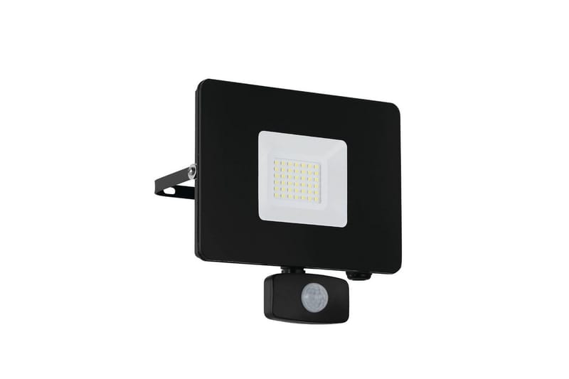 Veggstrålkaster Utendørs Eglo Faedo 3 med Sensor 30W, Svart - Svart - Hage - Utemiljø - Entré - Entrébelysning