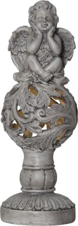 Angel solcelledekorasjon 27 cm - beige - Hage - Utemiljø - Hagedekorasjon - Hagefigurer & hagepynt
