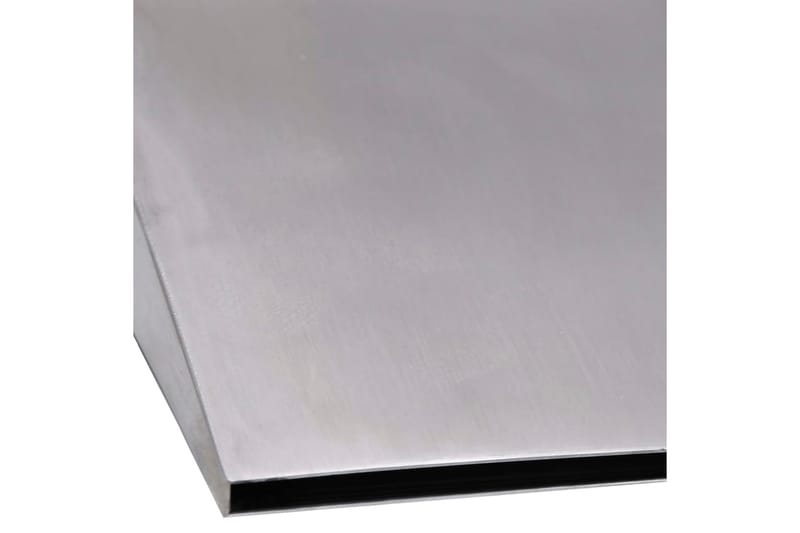 Bassengfontene sølv 45x9x26 cm rustfritt stål - Silver - Hage - Utemiljø - Hagedekorasjon - Dam & fontene