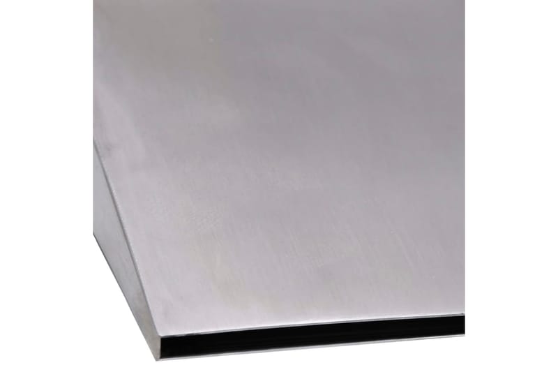 Bassengfontene sølv 45x9x26 cm rustfritt stål - Silver - Dam & fontene - Hagefontene