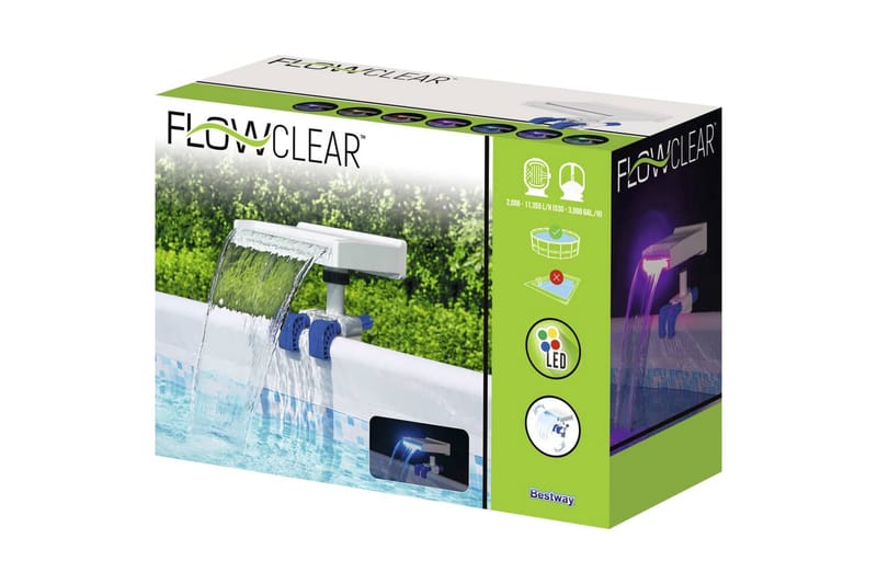 Bestway Flowclear Beroligende LED-foss - Hvit - Hage - Utemiljø - Hagedekorasjon - Dam & fontene