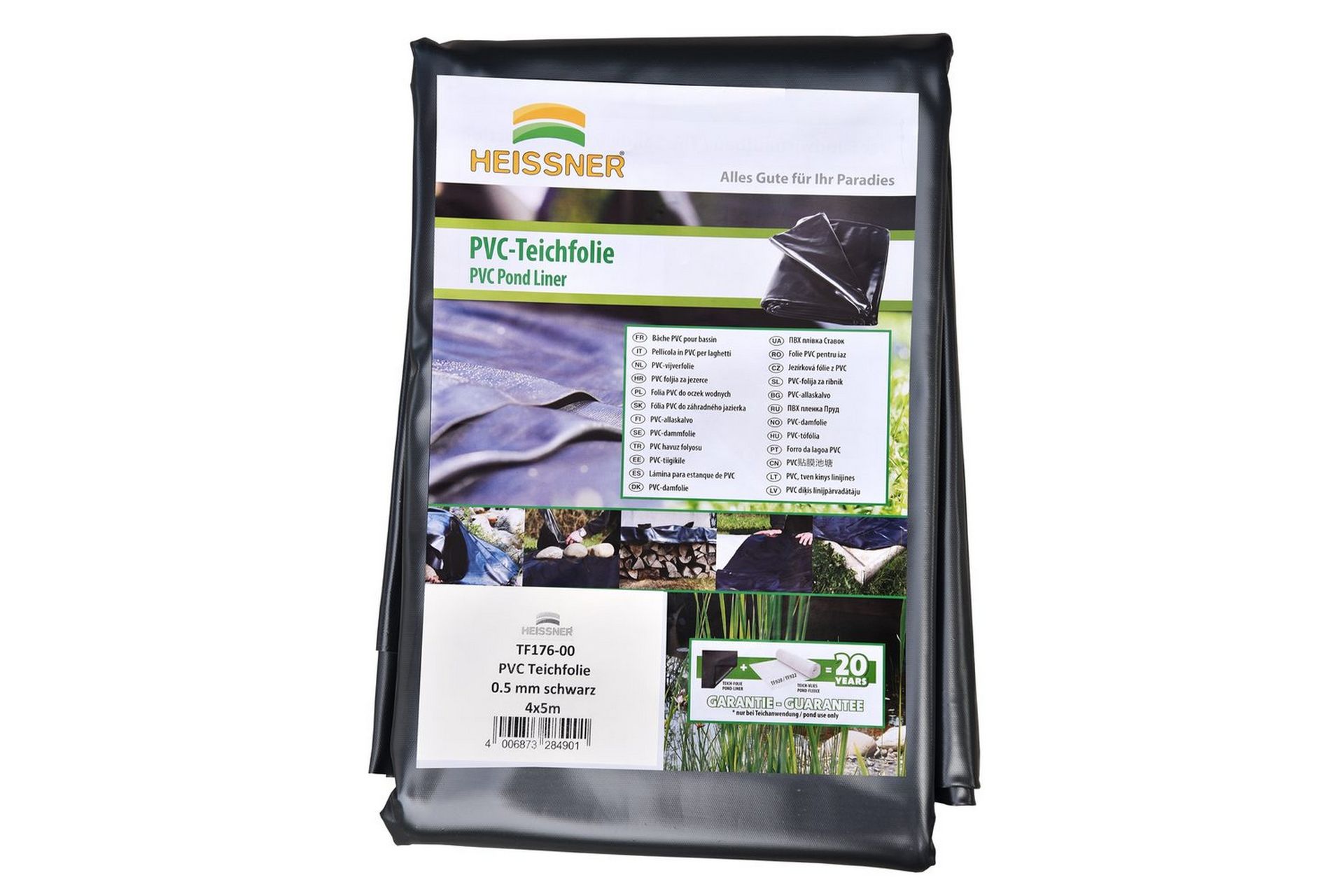 Duk til dam Heissner PVC 0,5 mm, 3 x 4 m (12 kvm) - 0,5 mm, 3 x 4 m (12 kvm) - Hage - Utemiljø - Hagedekorasjon - Dam & fontene