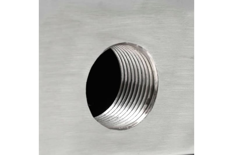 Foss med lysdioder 45x34x14 cm rustfritt stål 304 - Silver - Hage - Utemiljø - Hagedekorasjon - Dam & fontene