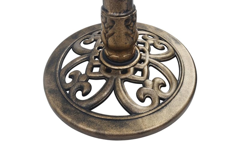 Fuglebad med fontene bronse 50x91 cm plast - Brun - Hage - Utemiljø - Hagedekorasjon - Dam & fontene