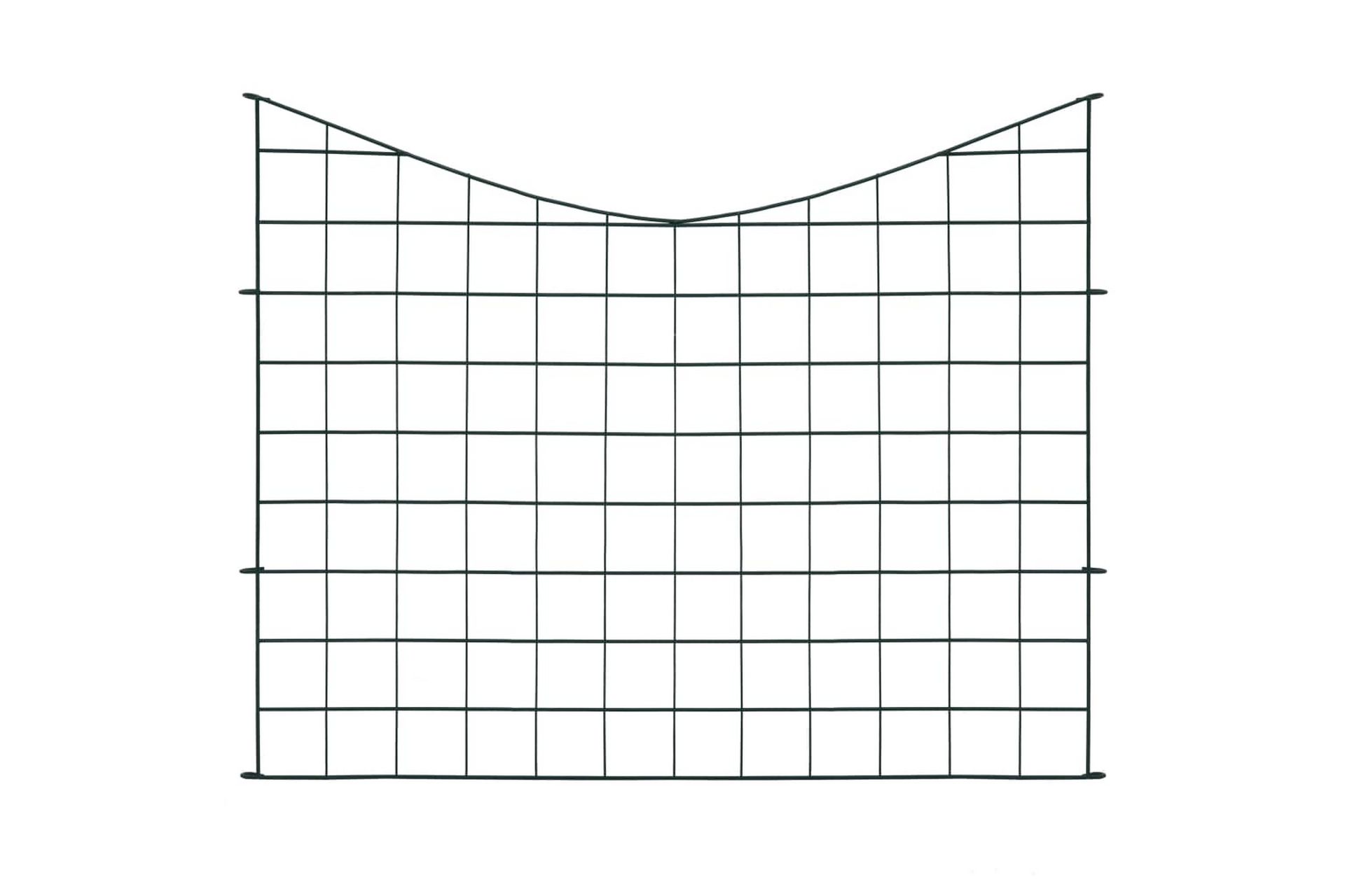 Gjerdesett til hagedam buet ned 77,5x64 cm grønn - Hage - Utemiljø - Hagedekorasjon - Dam & fontene - Damduk