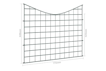 Gjerdesett til hagedam buet ned 77,5x64 cm grønn - Hage - Utemiljø - Hagedekorasjon - Dam & fontene - Damduk