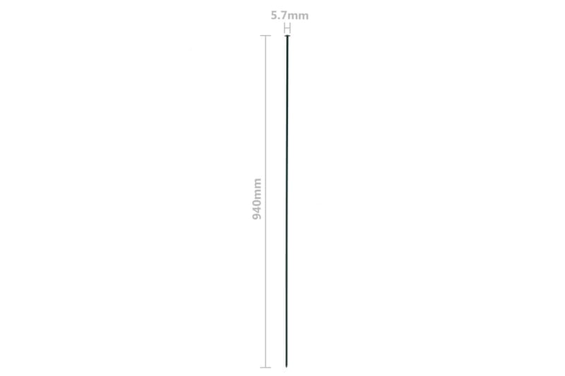 Gjerdesett til hagedam buet ned 77,5x64 cm grønn - Damduk - Dam & fontene