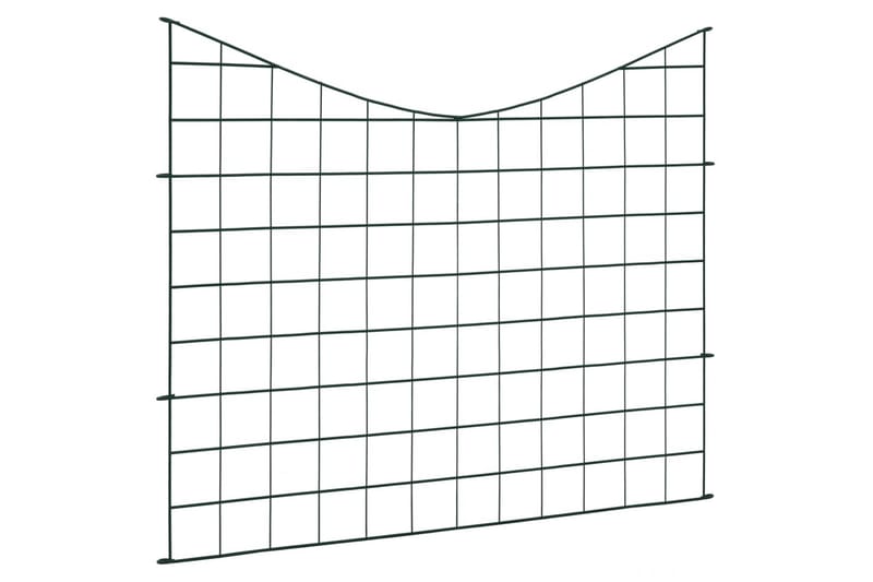 Gjerdesett til hagedam buet ned 77,5x64 cm grønn - Damduk - Dam & fontene