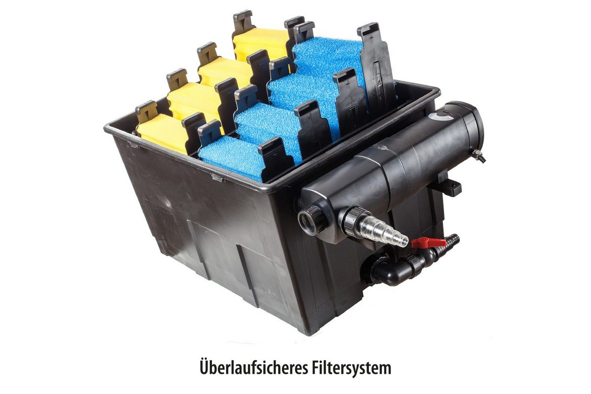 Gravitasjonsfilter Heissner Sett Pumpe UVC 24000L -