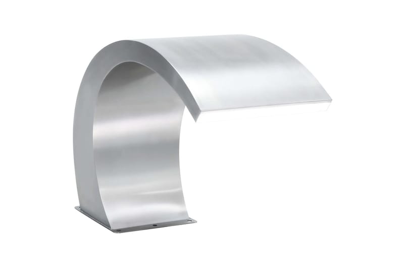 Hagefontene med lysdioder rustfritt stål 30x60x45 cm - Silver - Hage - Utemiljø - Hagedekorasjon - Dam & fontene