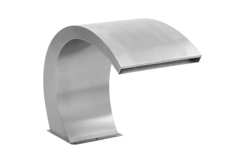 Hagefontene med lysdioder rustfritt stål 30x60x45 cm - Silver - Hage - Utemiljø - Hagedekorasjon - Dam & fontene