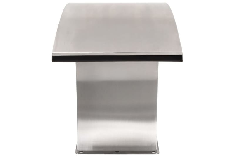 Hagefontene med lysdioder rustfritt stål 30x60x45 cm - Silver - Hage - Utemiljø - Hagedekorasjon - Dam & fontene