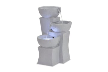 Innendørs fontene med LED-lys polyresin - Hage - Utemiljø - Hagedekorasjon - Dam & fontene