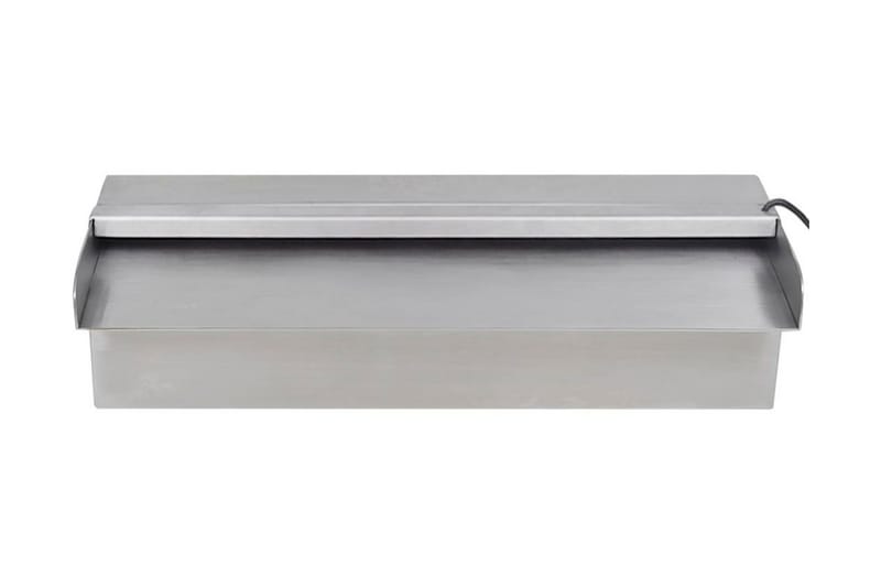 Rektangulr foss med lysdioder i rustfritt stål 30 cm - Hage - Utemiljø - Hagedekorasjon - Dam & fontene
