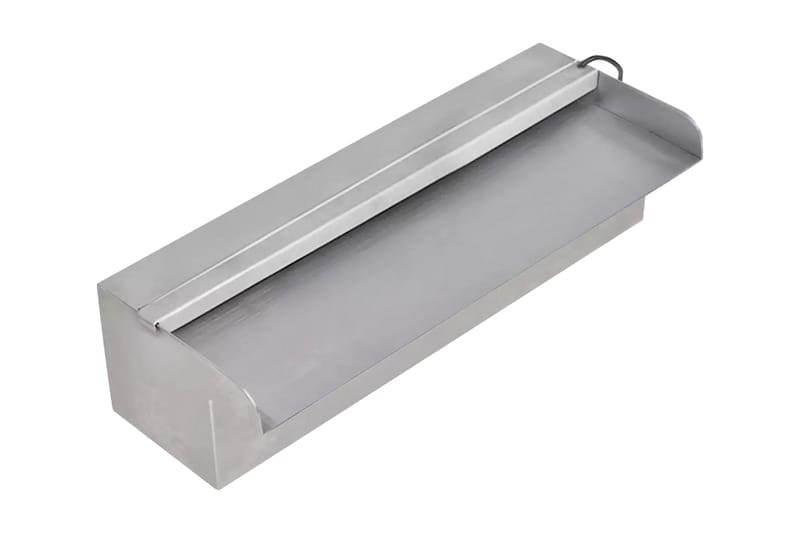 Rektangulr foss med lysdioder i rustfritt stål 30 cm - Hage - Utemiljø - Hagedekorasjon - Dam & fontene