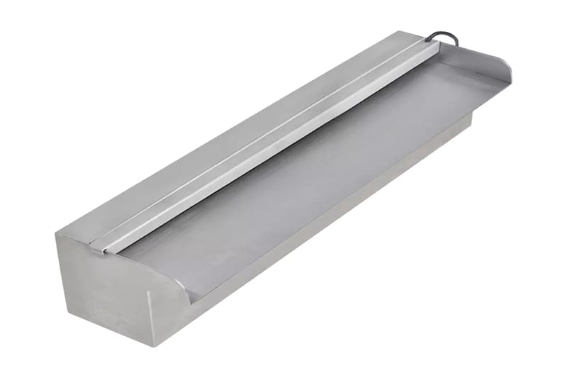 Rektangulr foss med lysdioder i rustfritt stål 45 cm - Hage - Utemiljø - Hagedekorasjon - Dam & fontene