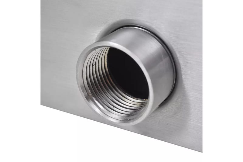 Rektangulr foss med lysdioder i rustfritt stål 90 cm - Hage - Utemiljø - Hagedekorasjon - Dam & fontene