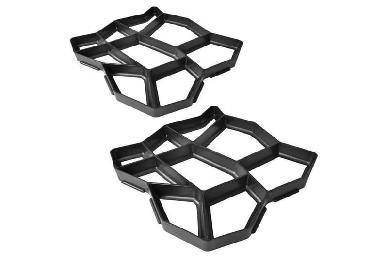 Støpeform for betong 42 x 42 x 4 cm 2 stk - Hage - Utemiljø - Hagedekorasjon - Dam & fontene