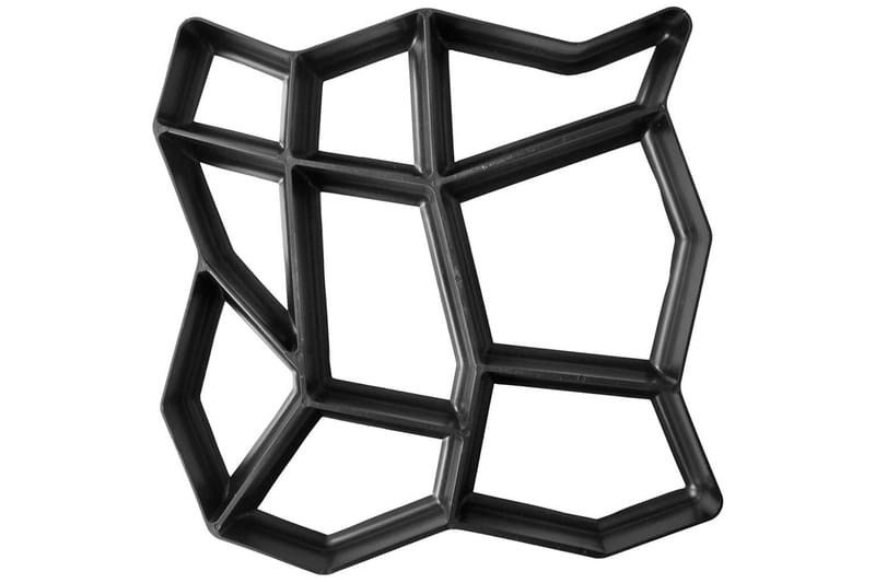 Støpeform for betong 42 x 42 x 4 cm 2 stk - Hage - Utemiljø - Hagedekorasjon - Dam & fontene