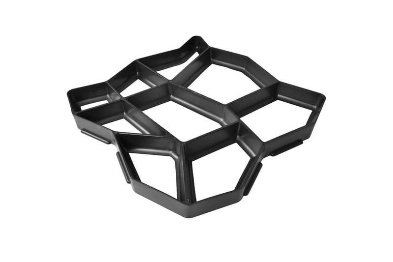 Støpeform for betong 42 x 42 x 4 cm 2 stk - Hage - Utemiljø - Hagedekorasjon - Dam & fontene