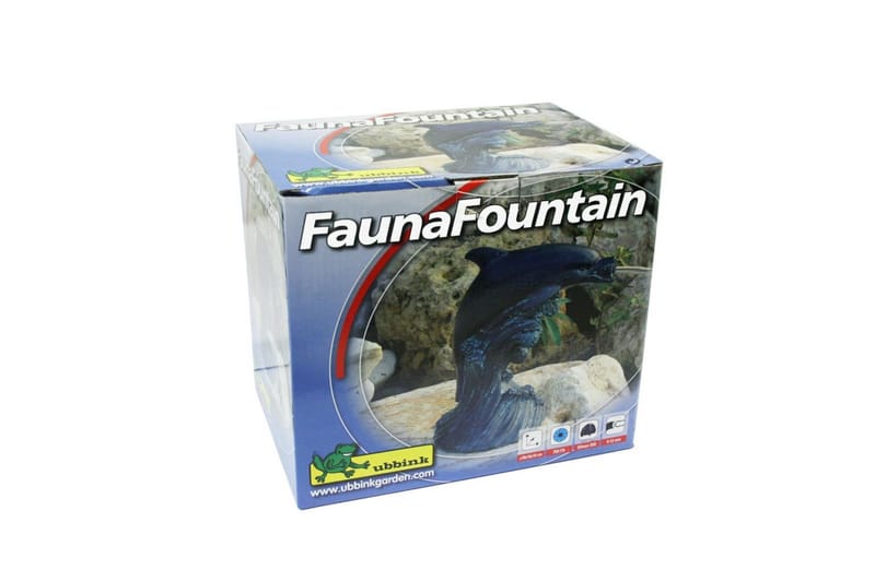 Ubbink Fontenefigur delfin 18 cm 1386020 - Hage - Utemiljø - Hagedekorasjon - Dam & fontene