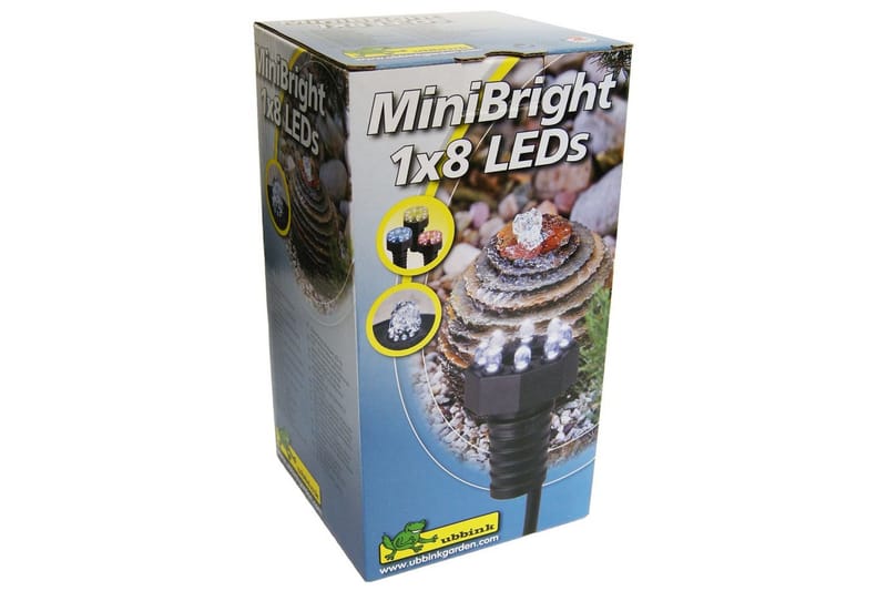 Ubbink Undervannslampe MiniBright 1x8 LED 1354018 - Hage - Utemiljø - Hagedekorasjon - Dam & fontene