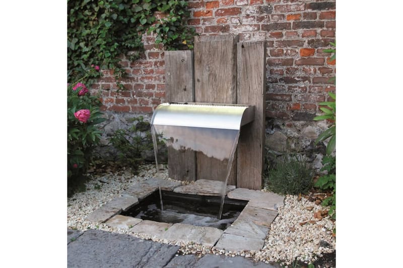 Ubbink Vannfall Nevada 90 cm rustfritt stål kaskade - Hage - Utemiljø - Hagedekorasjon - Dam & fontene