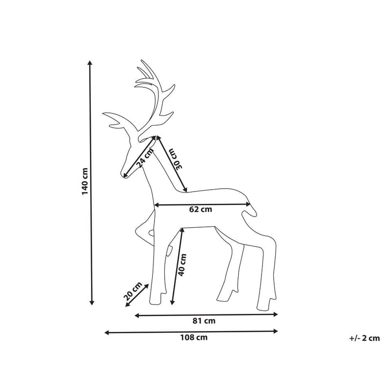 Utendørsdekorasjon Husavik - Belysning - Julebelysning - Julelys ute