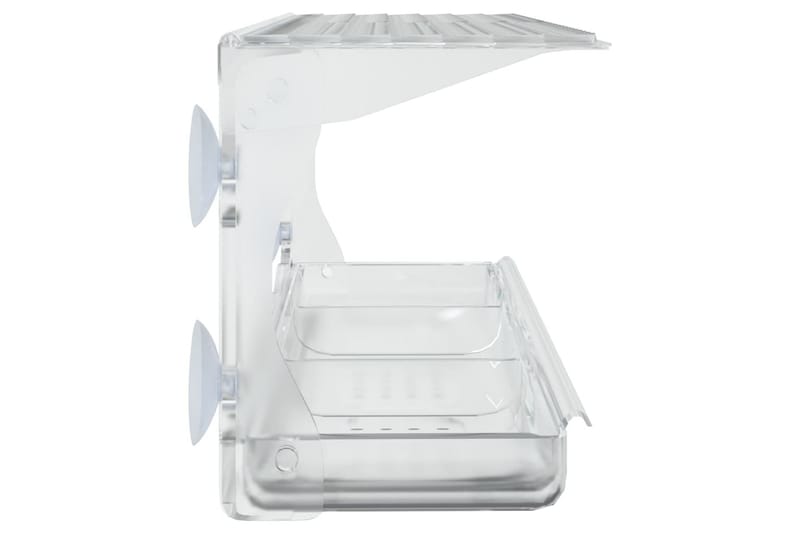 Fuglematere for vindu 2 stk akryl 30x12x15 cm - Gjennomsiktig - Hage - Utemiljø - Hagedekorasjon - Fuglemater & fuglehus