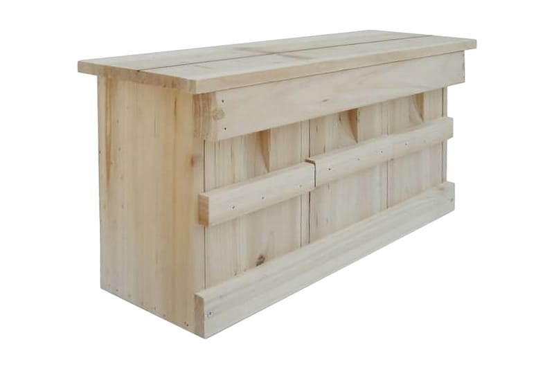 Spurvehus 2 stk tre 44x15,5x21,5 cm - Hage - Utemiljø - Hagedekorasjon - Fuglemater & fuglehus