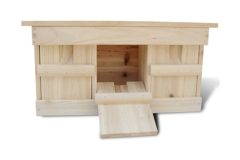 Spurvehus 2 stk tre 44x15,5x21,5 cm - Hage - Utemiljø - Hagedekorasjon - Fuglemater & fuglehus