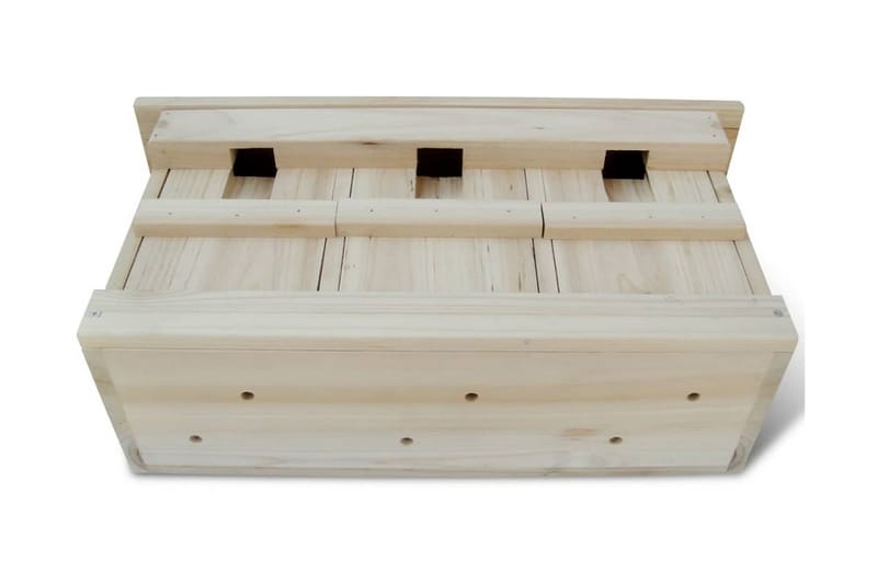 Spurvehus 2 stk tre 44x15,5x21,5 cm - Hage - Utemiljø - Hagedekorasjon - Fuglemater & fuglehus