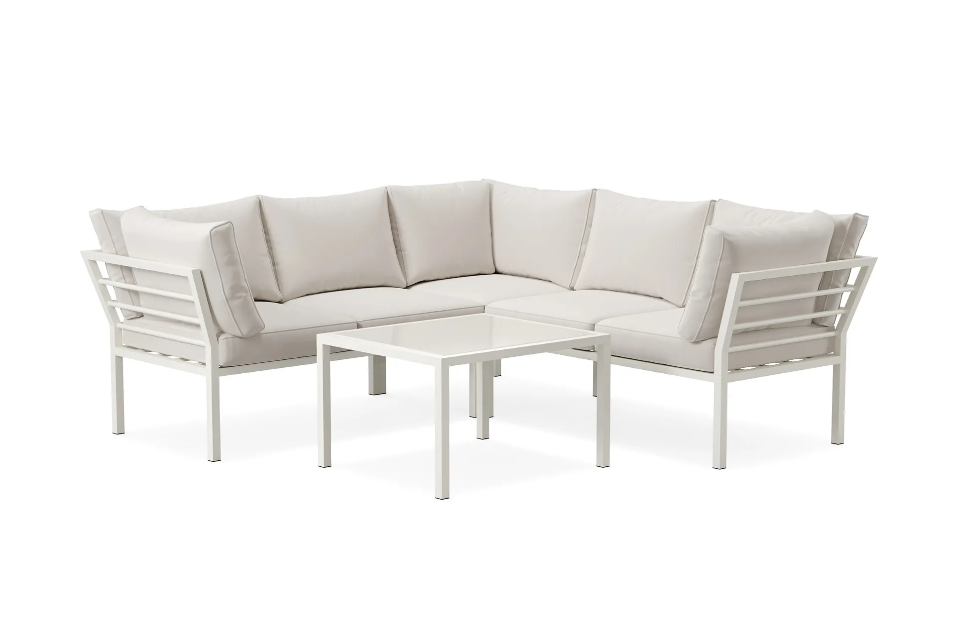 Ariany hjørnesofa utendørs 5-seters - Beige