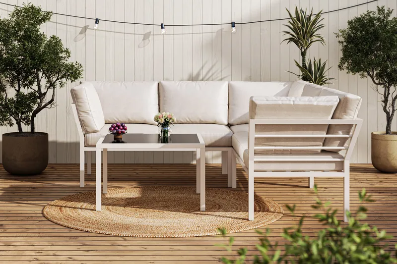 Ariany Sofagruppe 5-seter - Beige - Hage - Utemiljø - Veranda & terrasse - Verandamøbler